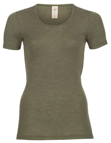 Dames T-Shirt Zijde Wol Engel Natur