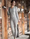 Dames Shirt Lange Mouw Zijde Wol Engel Natur
