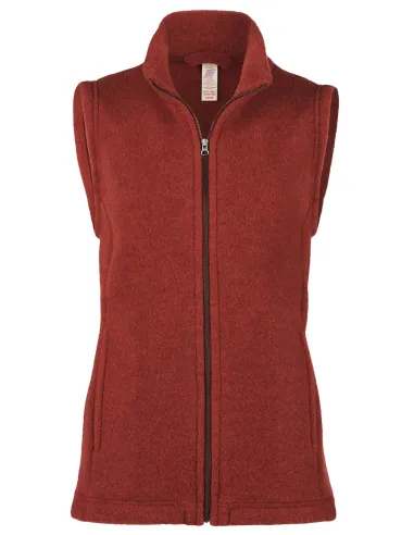 Dames Vest Merino Wol Fleece Engel Natur