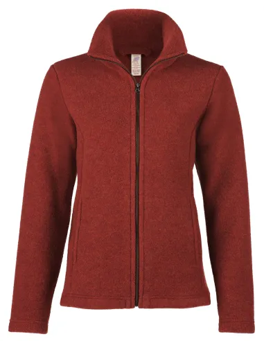 Dames Jas Merino Wol Fleece Engel Natur