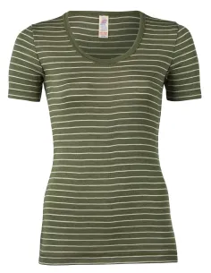 Dames T-Shirt Gestreept Zijde Wol Engel Natur 2