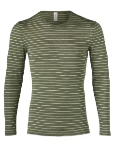 Heren Shirt Gestreept Lange Mouw Zijde Wol Engel Natur 2