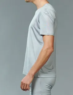 Zijden Heren T-Shirt Grijs Kokon Zwo 2