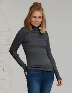Rib Coltrui Zijde Lange Mouw Kokon Zwo 2