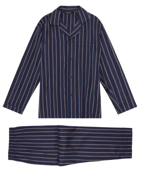 Bio Katoenen Herenpyjama Bombay Stripes Ambassador 1867