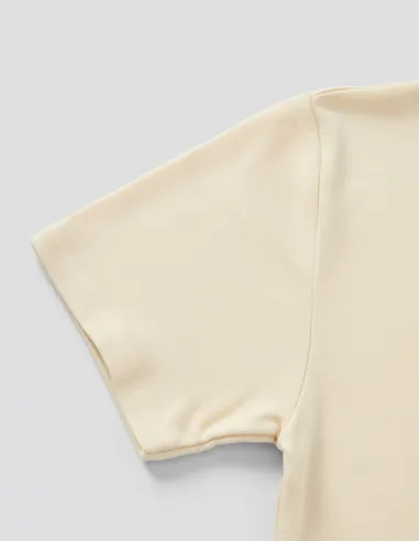 Heren T-Shirt Wit Merino Wol Engel Natur