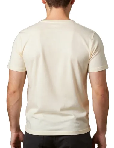 Heren T-Shirt Wit Merino Wol Engel Natur