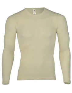 Heren Shirt Lange Mouw Zijde Wol Engel Natur 2