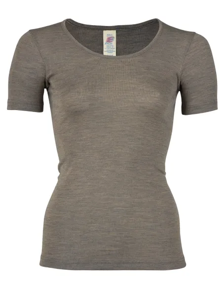 Dames T-Shirt Zijde Wol Engel Natur