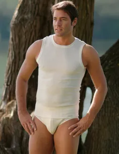 Heren Hemd Katoen Engel Natur 2