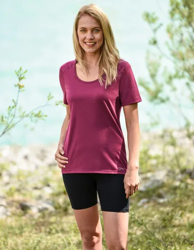 Engel Sports Dames T-Shirt Zijde-Merinowol Regular Fit