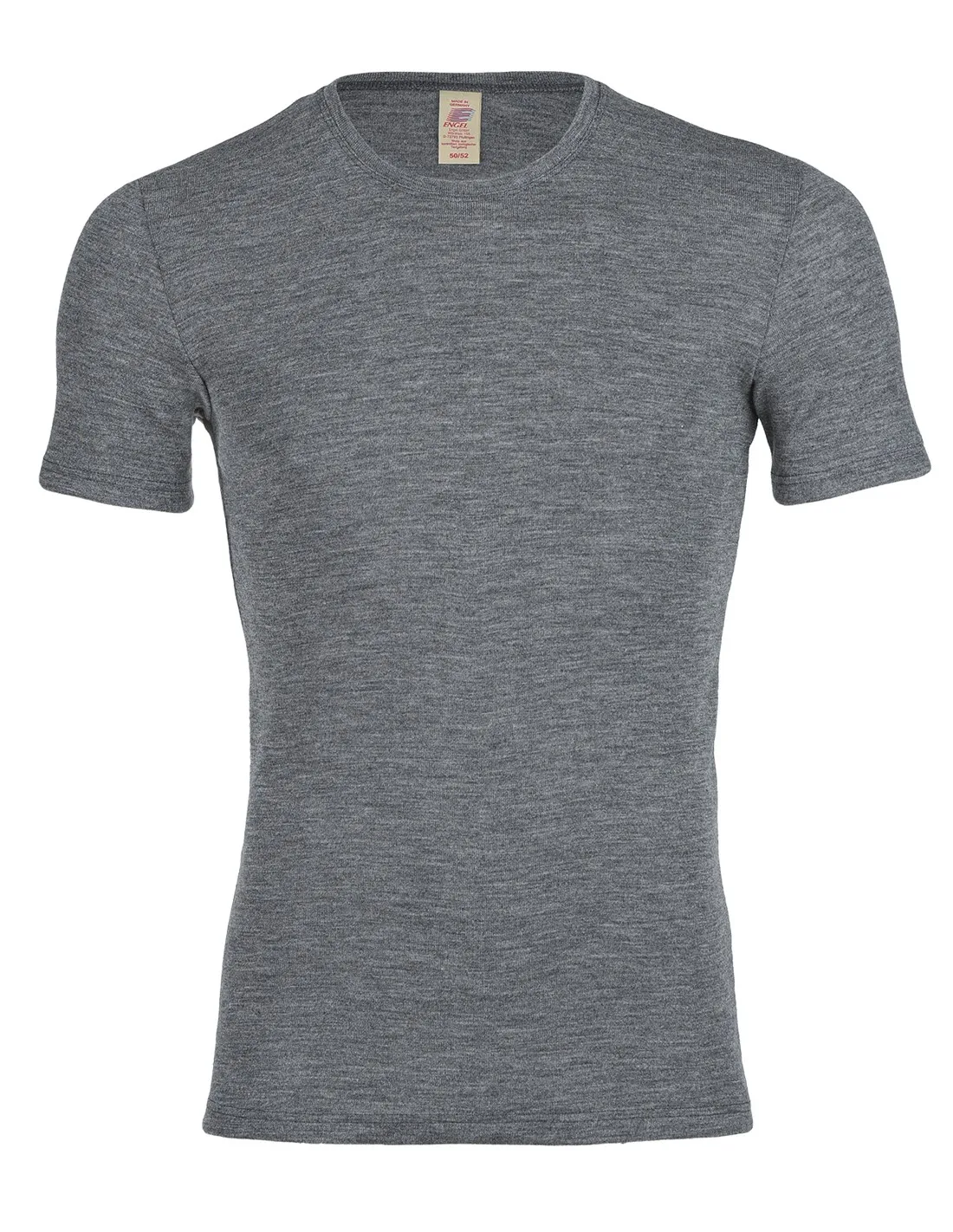 Heren T Shirt Merino Wol Engel Natur Maat Engel Heren 46 48 Medium Kleur Antraciet