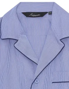 Bio Katoenen Herenpyjama London Striping Ambassador 1867 2