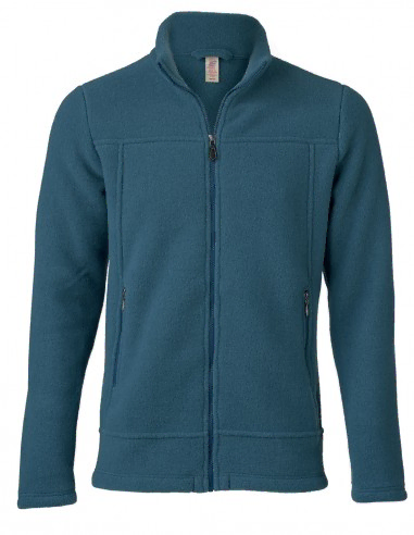 Heren Jas Merino Wol Fleece Engel Natur