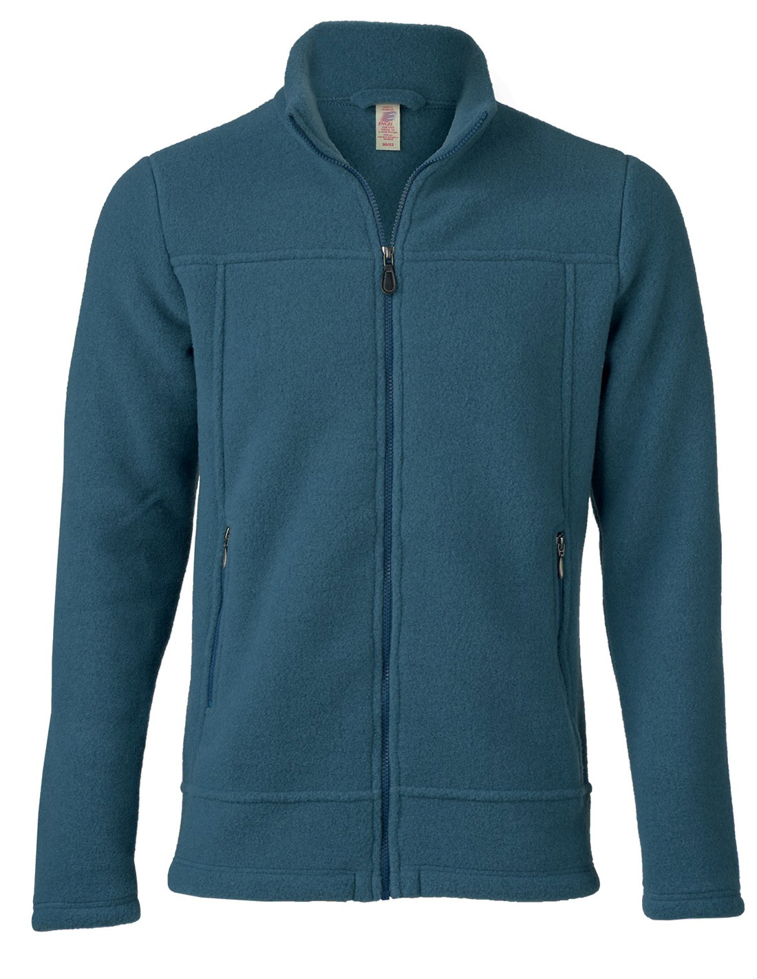 Image of Heren Jas Merino Wol Fleece Engel Natur, Kleur Blauwgrijs, Maat 44 - Small