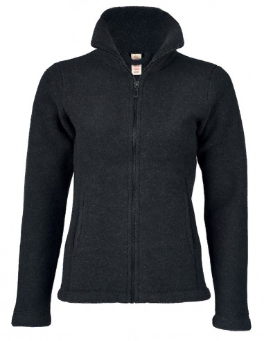 Dames Jas Merino Wol Fleece Engel Natur