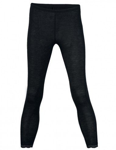 Dames Legging met Kant Zijde Wol...