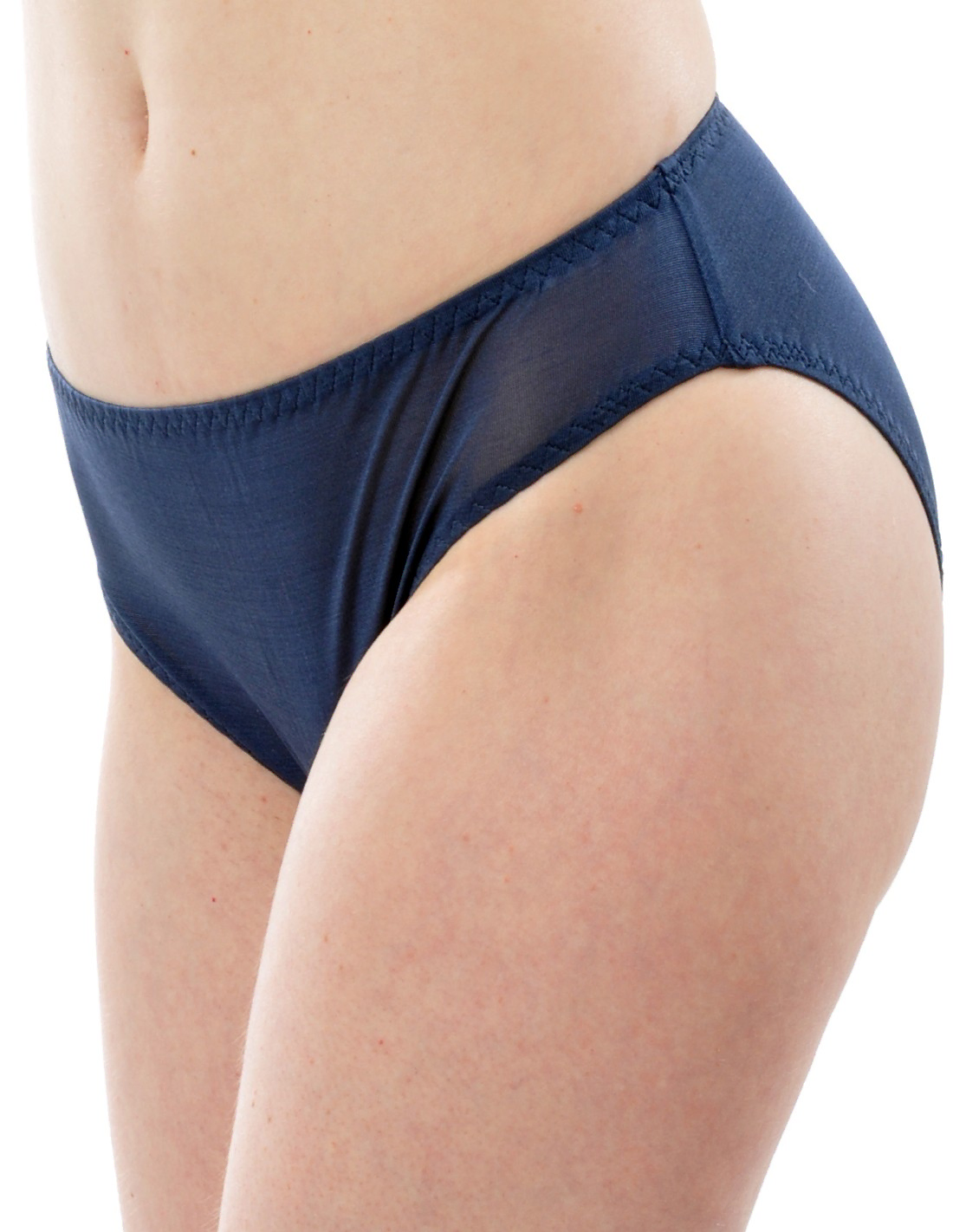 Image of Zijden Dames Slip Alkena, Kleur Navy blauw, Maat Extra Extra Large