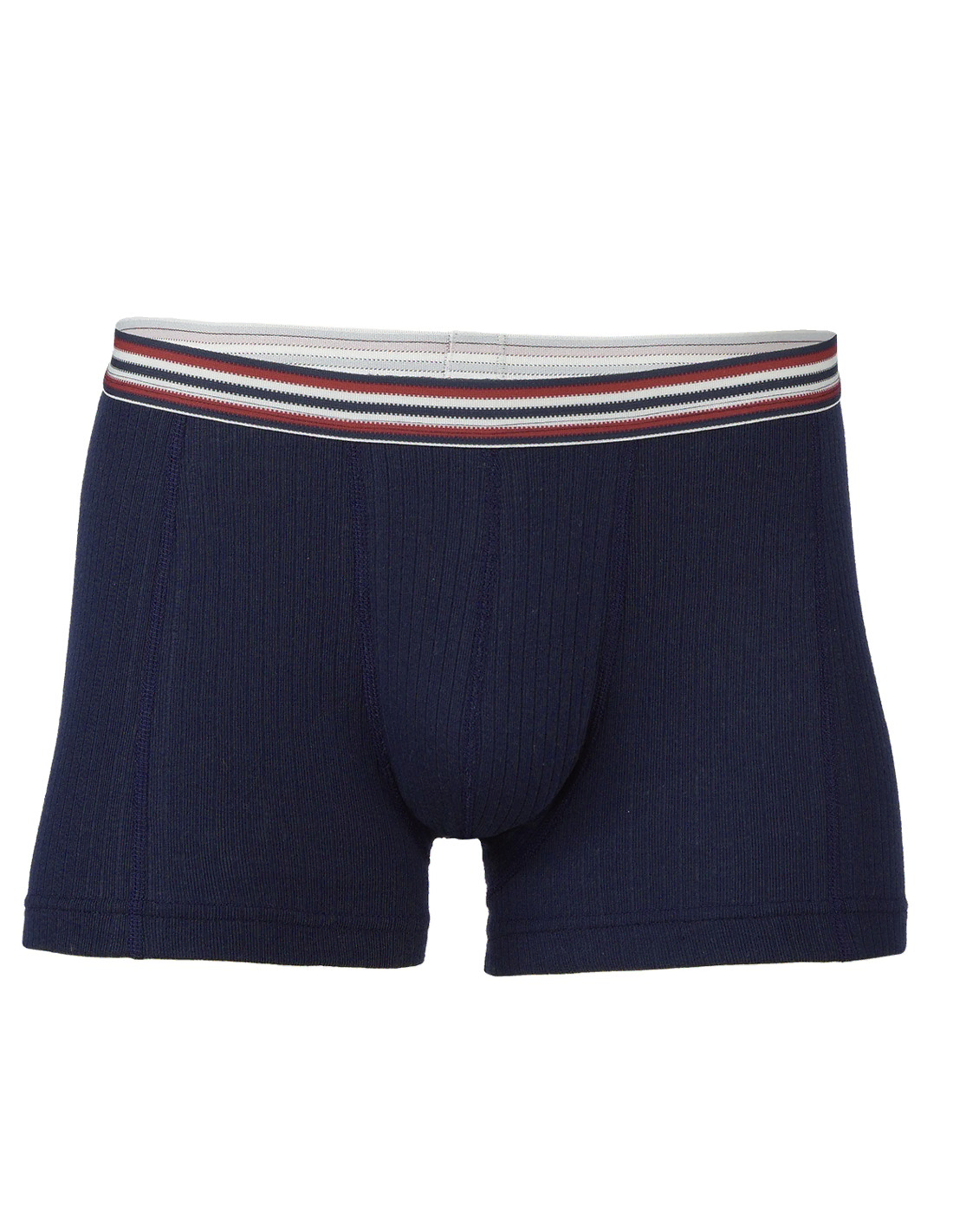 Image of Heren Short Katoen Engel Natur, Kleur Indigo, Maat 46/48 - Medium