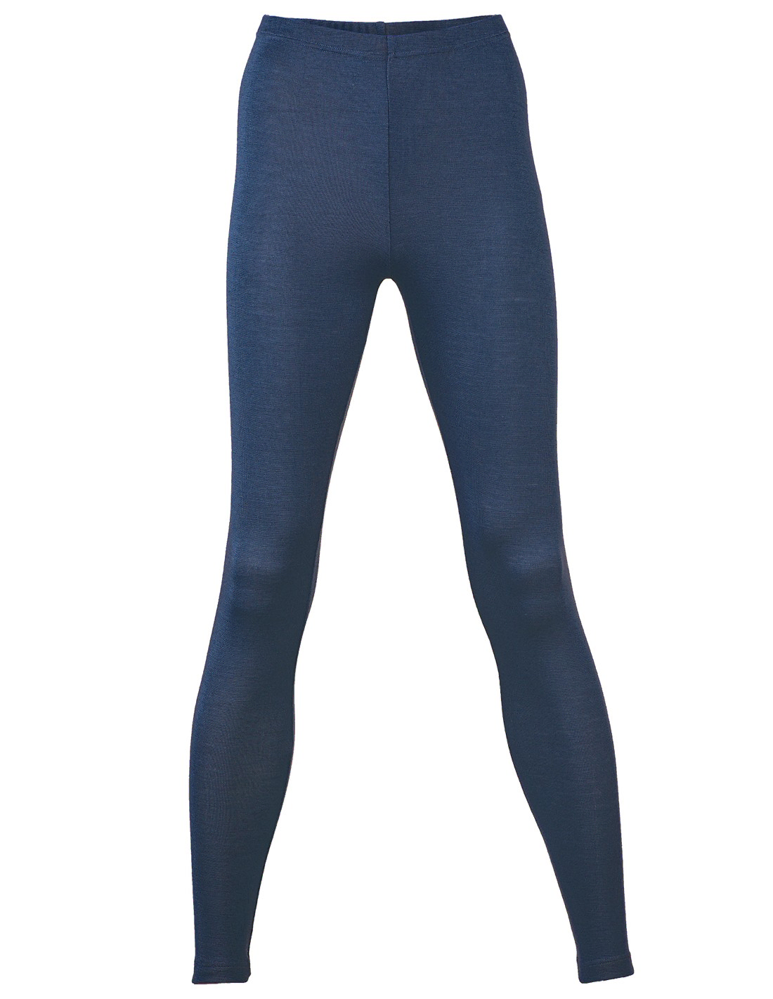 Image of Dames Legging Zijde Wol Engel Natur, Kleur Navy blauw, Maat 34/36 - Small